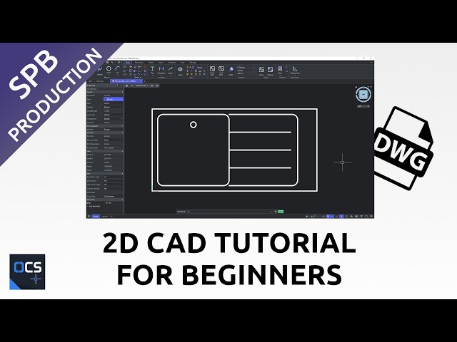 2D CAD Drafting Tutorial for Beginners with Open CAD Studio [Free & No Install]