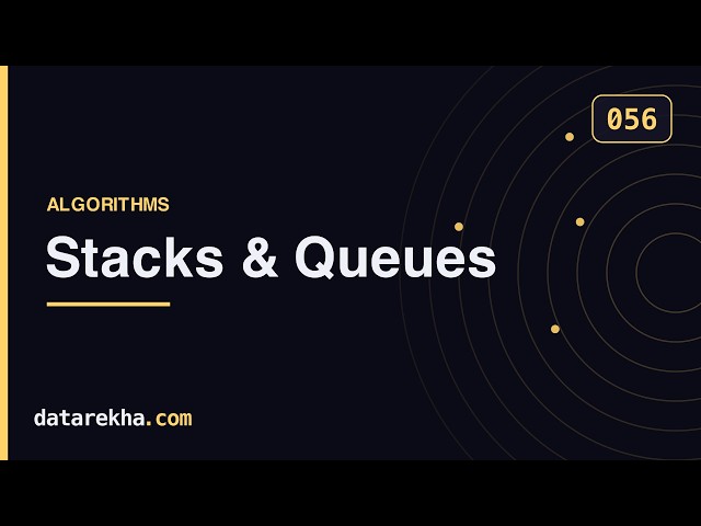 Stacks & Queues — Visual Guide + Solved Problems | GATE DA | datarekha