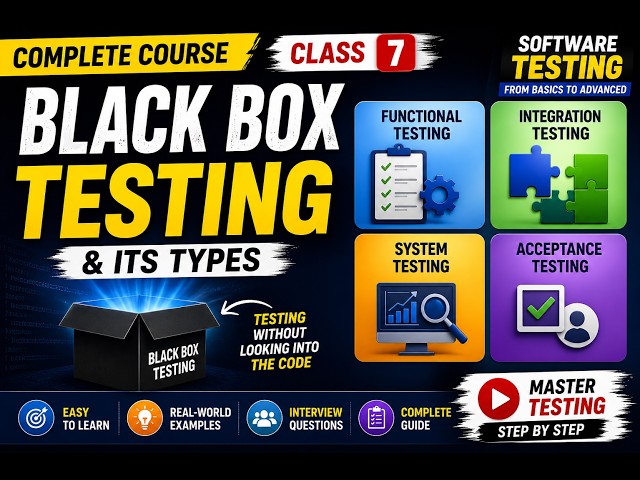 Black Box Testing | Functional Testing | Integration Testing | System Testing | Class 7