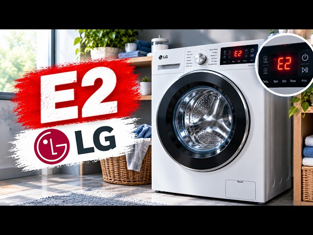 LG Washing Machine E2 Error Explained - E2, E02 or IE, What It Means and What to Check