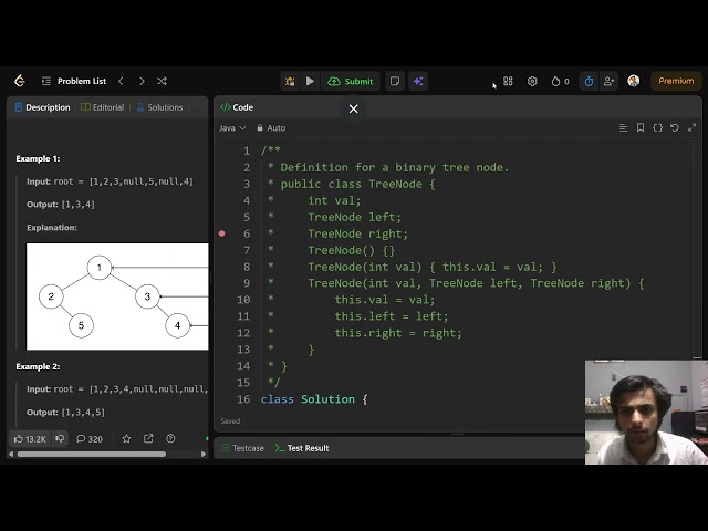 Revising Binary Tree Right side view