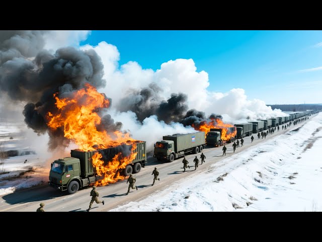 13 Minutes Ago! 500 Russian Containers Carrying Millions of Tons of Ammunition Destroyed by NATO