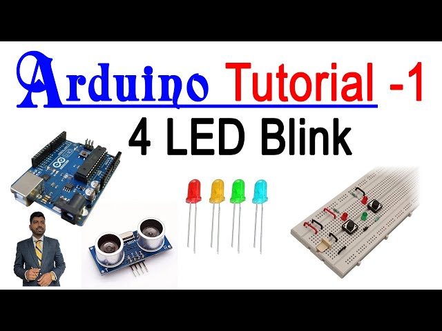 💡 Arduino 4 LED Blink Tutorial | Step-by-Step Guide for Beginners! 🚀✨