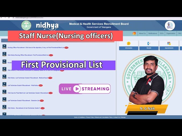🚀 Nidhya | 🔴 LIVE: MHSRB Staff Nurse (Nursing Officers ) First Merit  Results 2025 Released