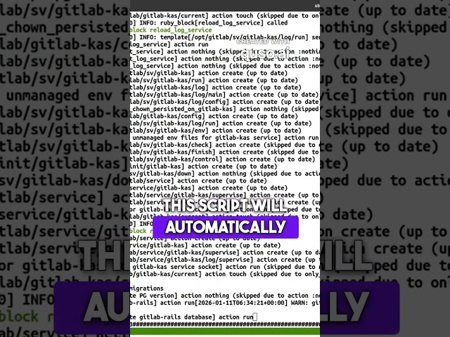 configuring gitlab database automatically