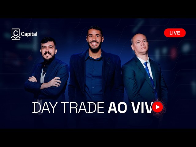 🔵 DAY TRADE AO VIVO DA CM CAPITAL: Mini-índice, Minidólar, Ações, e Futuro de Bitcoin  31/08/26)