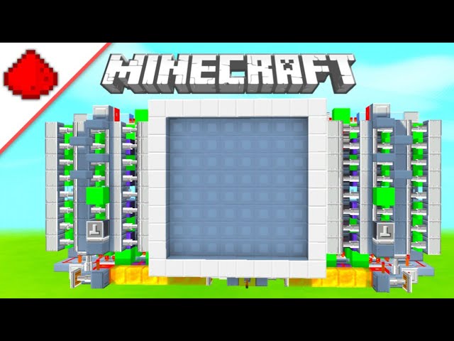 Minecraft 10x10 Piston door! | I make your ideas in MCPE #6