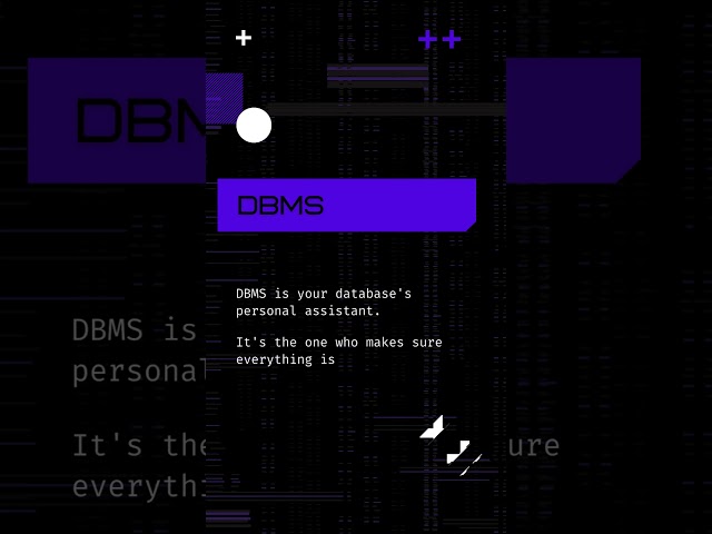 what is  DBMS