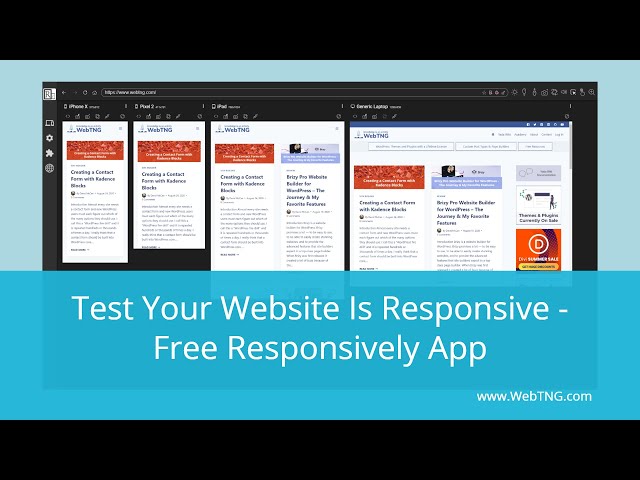 Test Your Website Is Responsive – Free Responsively App