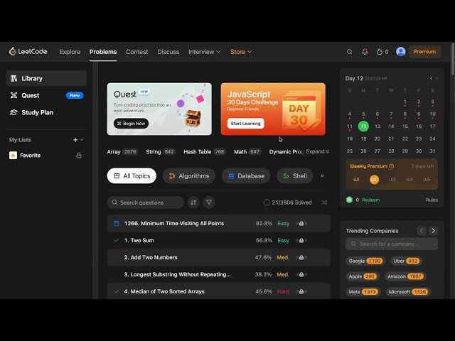 5) LeetCode # 4 - My attempt at solving it