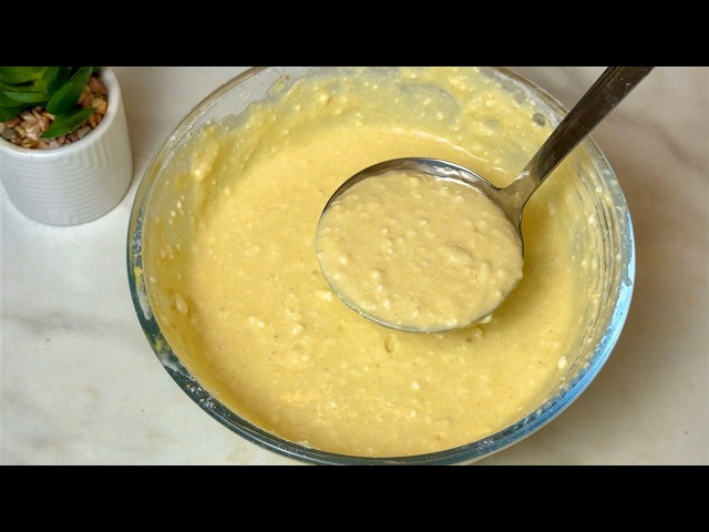 ¡Solo agrega 1 huevo y un poco de requesón al kéfir! ¡Está tan rico que lo preparo a menudo!
