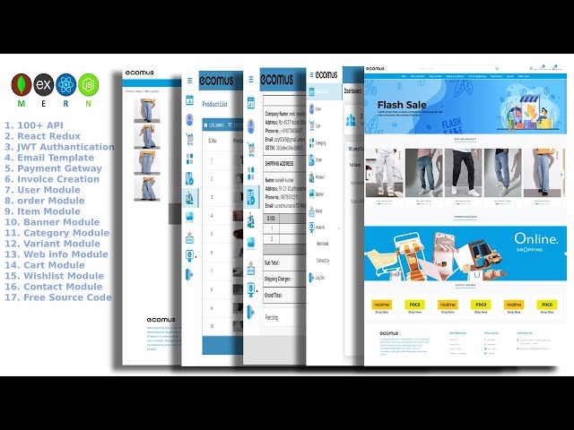 MERN E-Commerce - Redux toolkit, JWT Auth, Invoice Creation, Email Template, Payment Gateway
