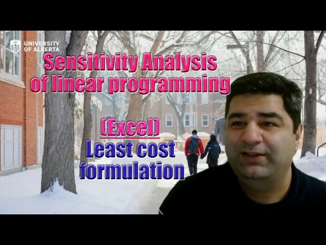 Sensitivity analysis linear programming