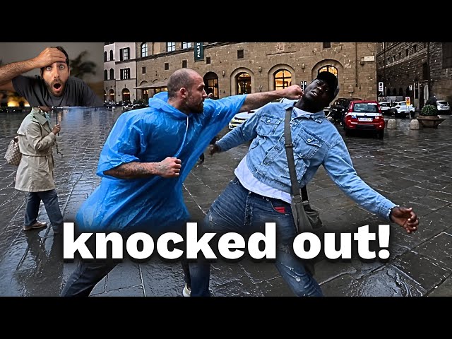 Scam_er Tried To Jump ‘Fred The Bodyguard’…KO’D Immediately 