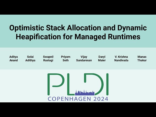 [PLDI24] Optimistic Stack Allocation and Dynamic Heapification for Managed Runtimes