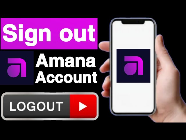 How to sign out amana account||Sign out amana account||Amana account logout||Unique tech 55