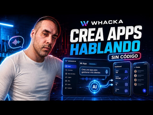 I Created a FULL APP with AI without Coding | Whacka