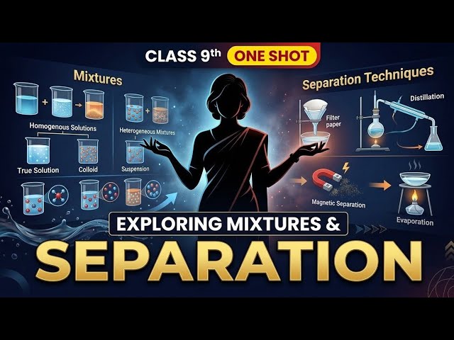Chapter 5: Exploring Mixtures and their Separation | NCERT 2026 Class 9 Science | One Shot