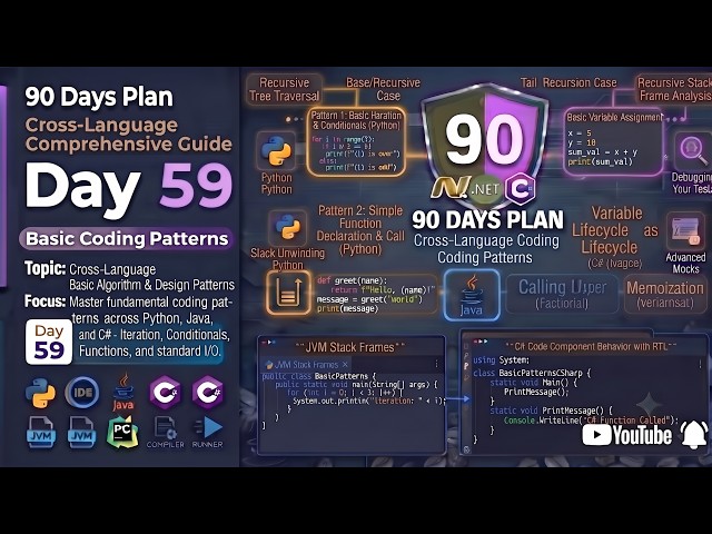 🔥 Day 59 – 90 Days Plan | Basic Coding Patterns | Complete Beginner to Professional 🚀