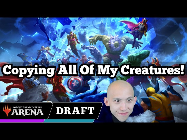 Copying All Of My Creatures! | Marvel Super Heroes Premier Draft | MTG Arena
