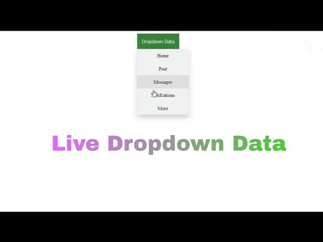 How to make dropdown data system with html css js php provider by Life Toor