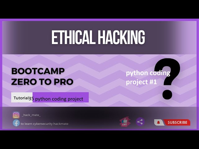 Complete Ethical Hacking Bootcamp 2023 Zero to pro || Coding a Port scanner in Python tutorial-35