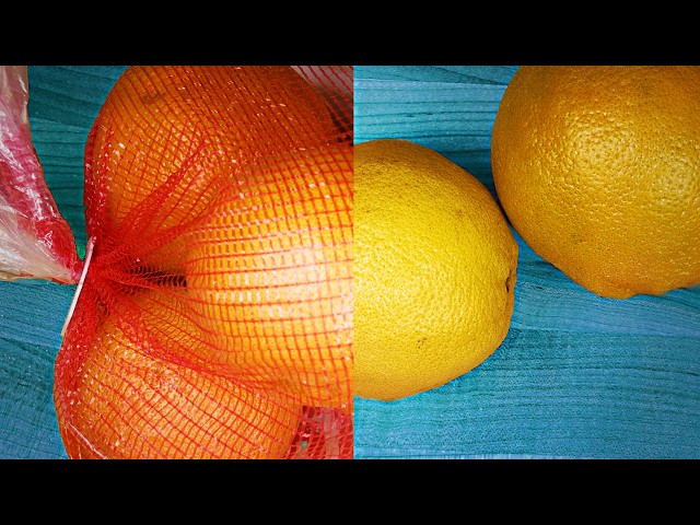 Why oranges are sold in red bags