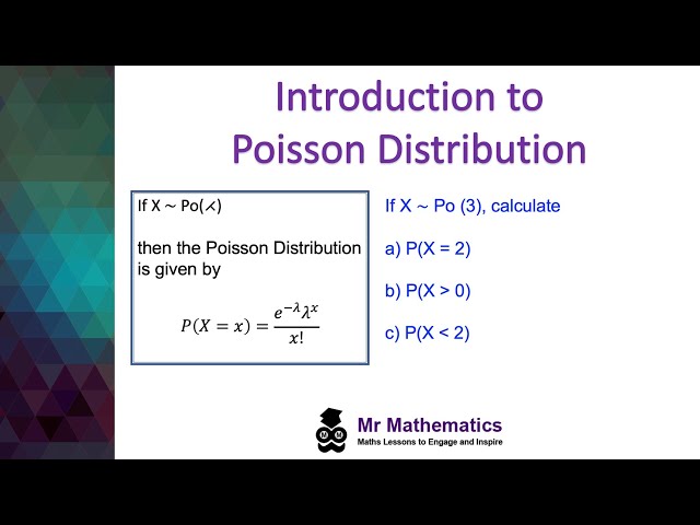 Poisson distribution Introduction | Further Statistics 1 | Mr Mathematics