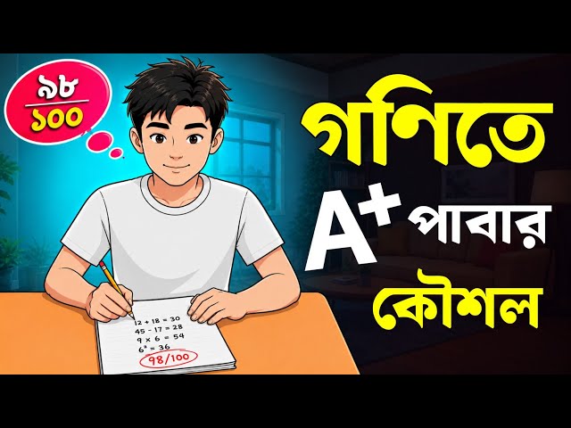 গণিতে A+ পাবার কৌশল | How to improve in Math Fast | Math exam tips