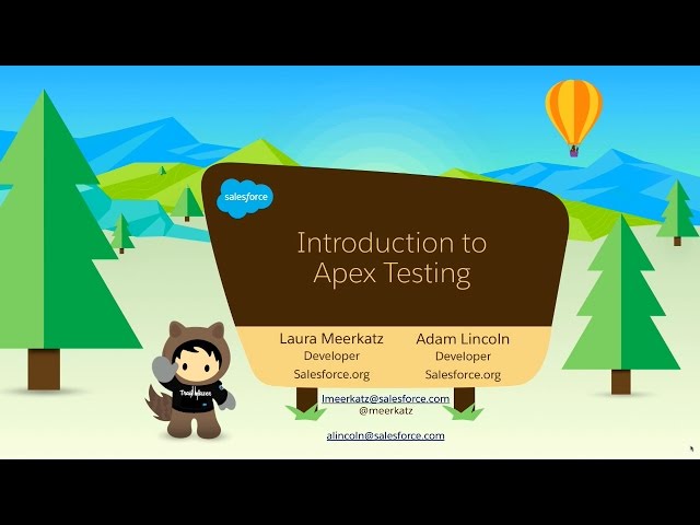Introduction to Apex Testing