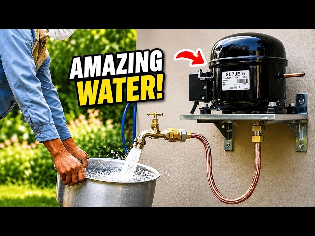 A Genius DIY Idea Using an Old Refrigerator Compressor! Every Home Needs This, but No One Makes It