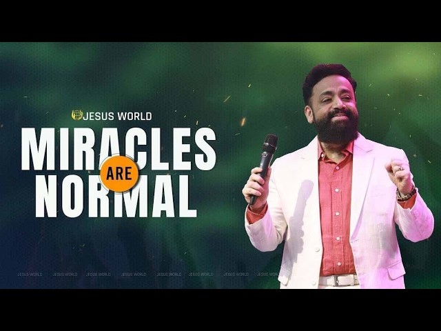 MIRACLES ARE NORMAL | 17_09_2026 | Apostle John Tharu | Jesus World