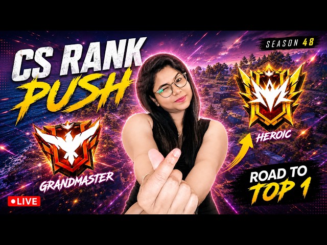 NEW CS Rank Season | Free Fire Rank Push CS Gameplay😘 🙆IQOO13 MOBILE GAMEPLAY 💀#freefire #live 🤜🤛