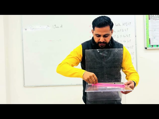 Lecture 4. Projection of line ( explained with 3D model)