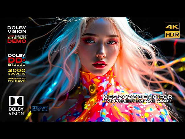 DOLBY VISION IQ 60fps "Master CES 2026 FULL BT 2020 Demo for TVs" [4KHDR] 2000 - 5K Nits (Download)