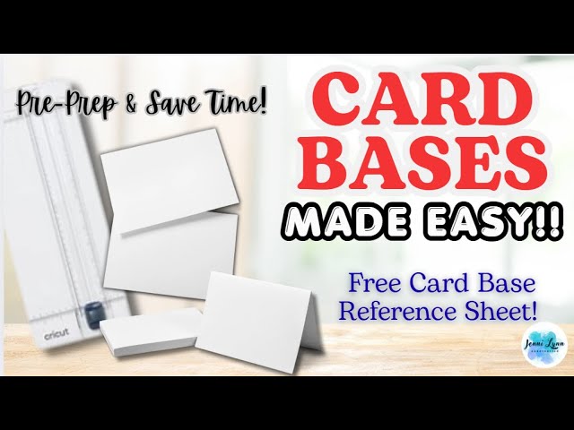 👉 CARD BASES MADE EASY | 🚨FREE Reference Guide | Crafting Quick Tip!