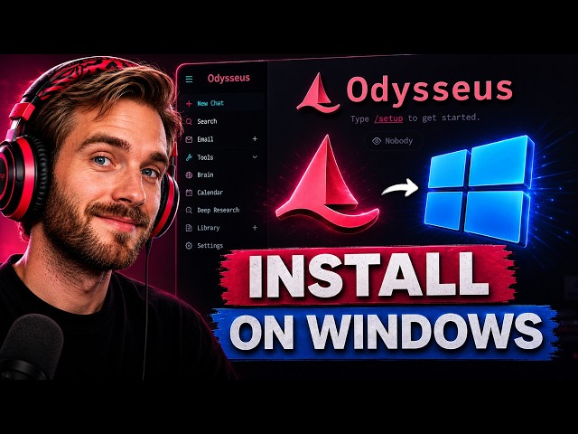 How to Install and Setup PewDiePie Odysseus on Windows 10/11 | Run with Ollama Tutorial