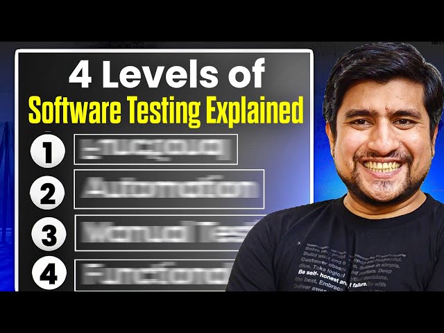4 Levels of Software Testing Explained | QA Career Path for Beginners