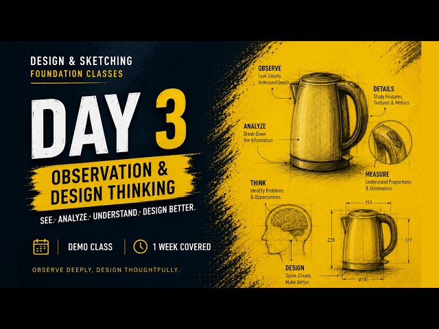 CEED/UCEED 2027 | Demo Class- Day 3: Observation & Design Thinking