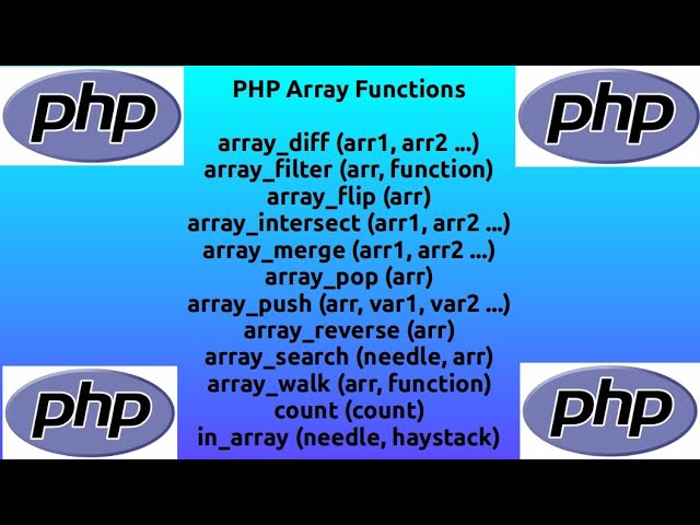 PHP Array Functions