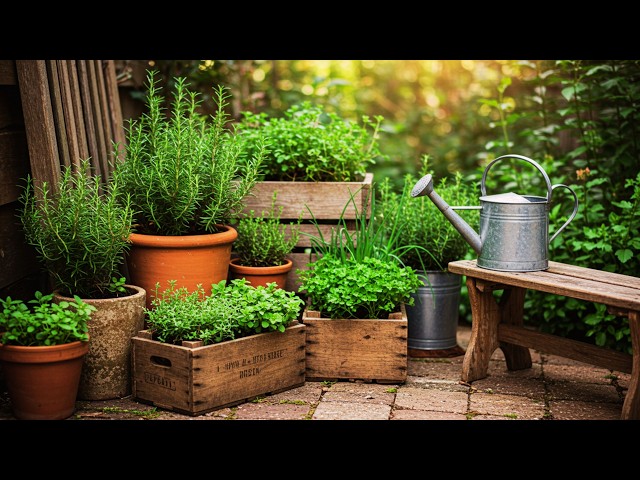 11 Rustic Herb Garden Ideas 🌿✨ | Small Space DIY Magic for Cozy Backyards & Balconies