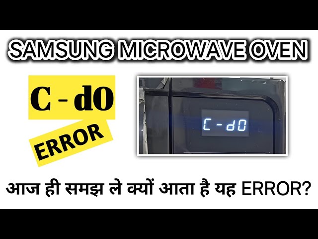 Microwave Oven Repair | Samsung C-d0 Error Code Solution | PCB Hacks