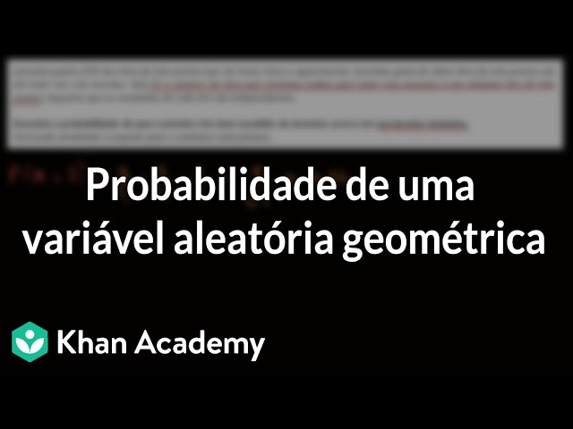 Probability of a geometric random variable