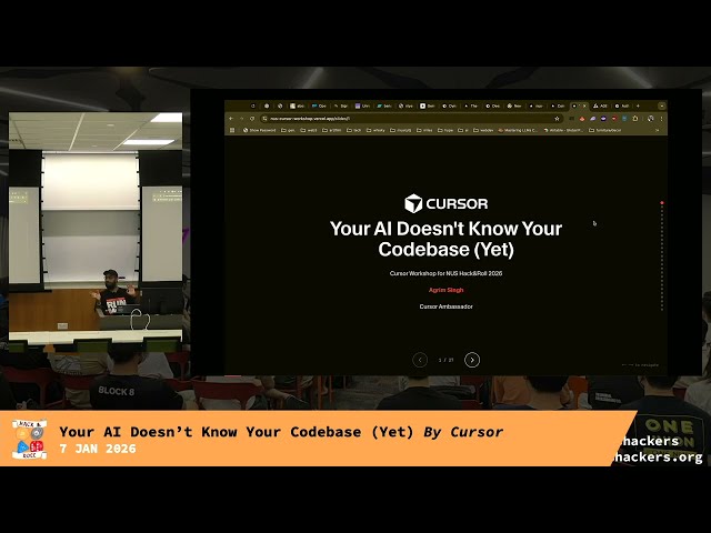 Hack&Roll 2026 | Your AI Doesn't Know Your Codebase (Yet) | By Cursor