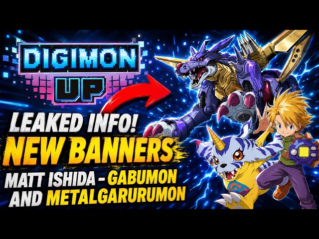Digimon UP - NEW BANNERS ARE COMING! Matt Ishida & MetalGarurumon ?!