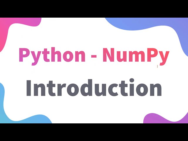 NumPy Class 11 / 12 IP | Introduction NumPy Array | Informatics Practices Python