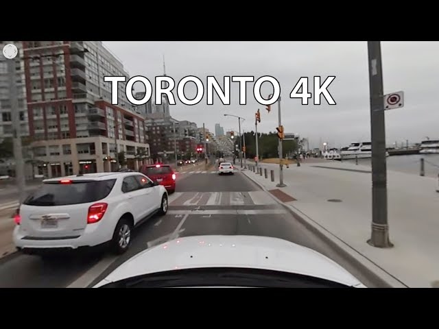 Driving Downtown VR 360 - Toronto Waterfront 4K - Canada