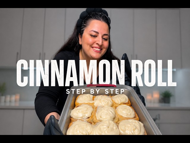 Better than bakery Cinnamon Rolls | Easy step-by-step tutorial (full recipe in description)