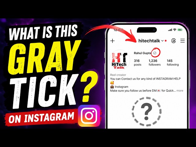 Instagram Grey Tick Meaning | Is It a Verification Badge? Meta One Explained