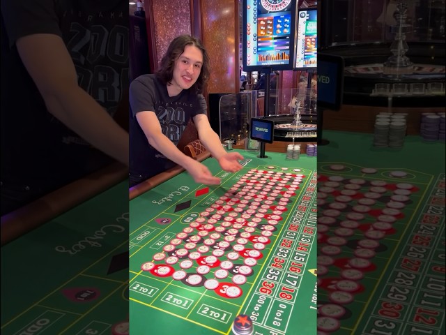 We Bet The ENTIRE Roulette Board! #roulette #casino #gambling